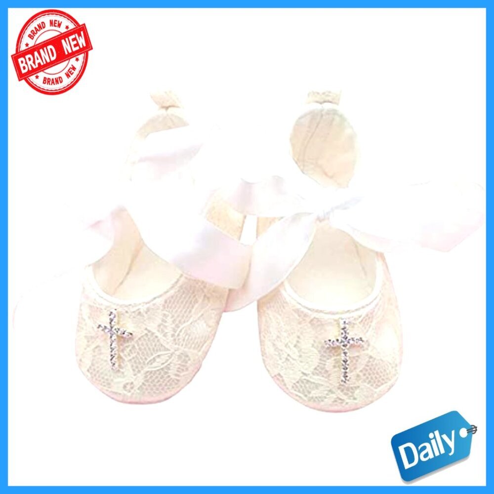 Newborn Christening Dress Floral Embroidered Satin Gown Formal Outfit - Picture 6 of 6
